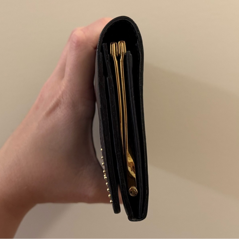 Yves Saint Laurent Black Leather Long Wallet - Picture 5 of 12
